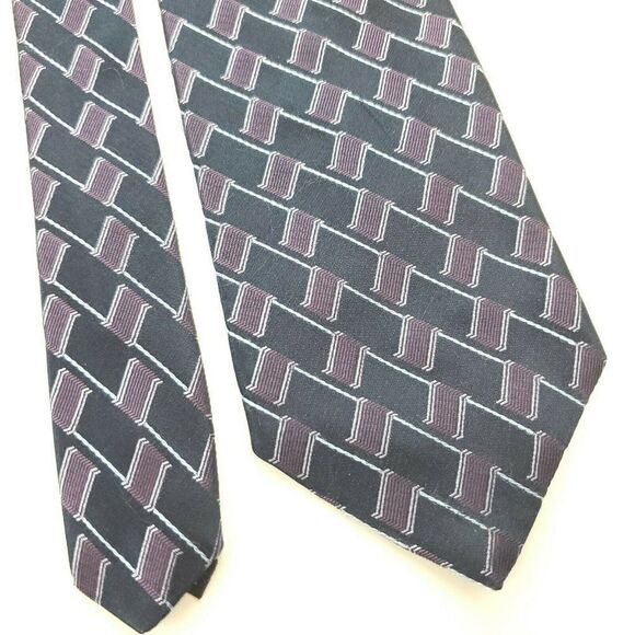 Joe Joseph Abboud Woven‎ Purple Silk Tie - Picture 1 of 6